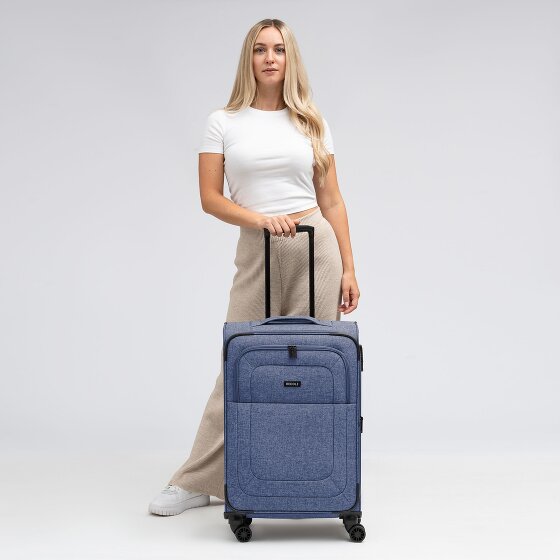 Redolz Essentials 12 MEDIUM 4-Rollen Trolley 67 cm mit Dehnfalte