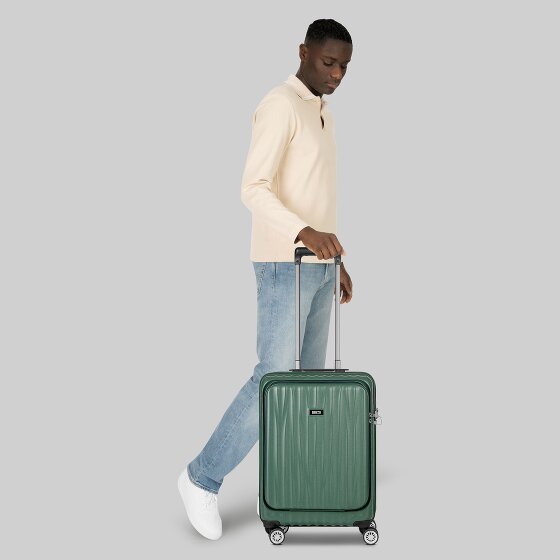 Bric's Cervia 2.0 4 Rollen Kabinentrolley S 55 cm Laptopfach mit Dehnfalte