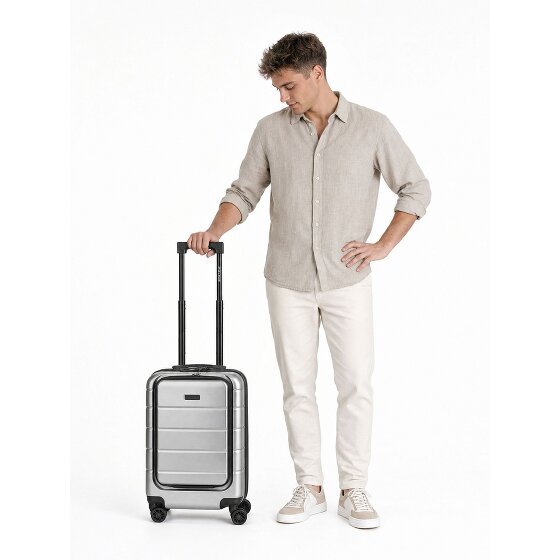 Police Dublin 4 Rollen Kabinentrolley S 54 cm Laptopfach mit Dehnfalte