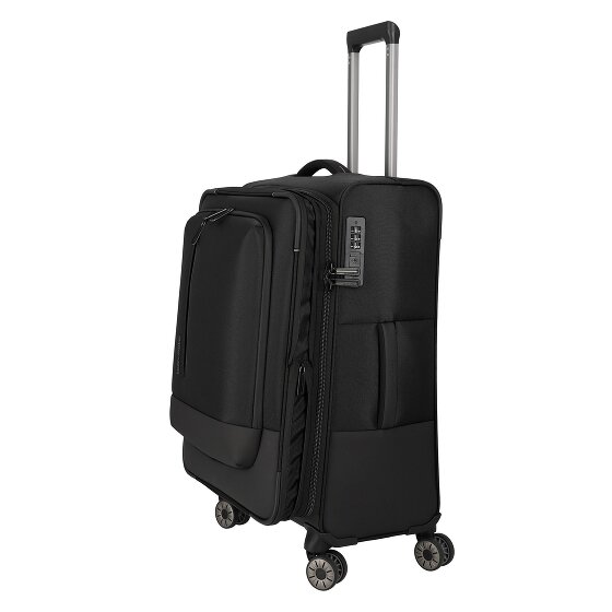 Travelite Crosslite 5.0 4 Rollen Trolley M 66 cm mit Dehnfalte