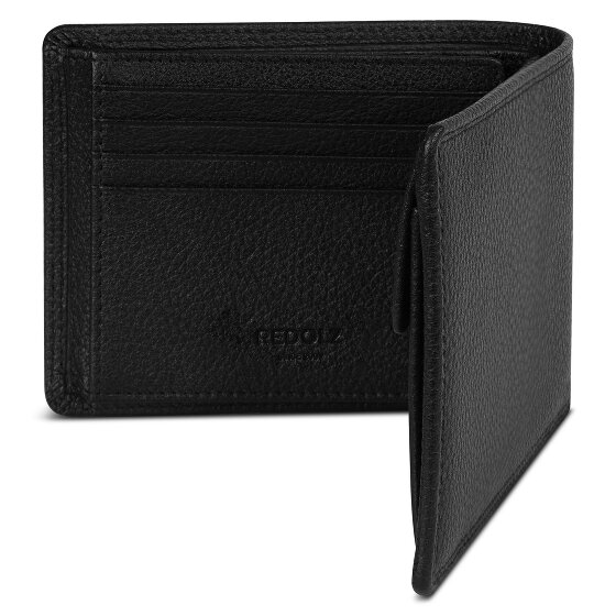 Redolz Leather Essentials QF Geldbörse RFID Leder 12 cm ausklappbar