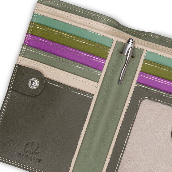 Mywalit Geldbörse RFID Schutz Leder 8 cm