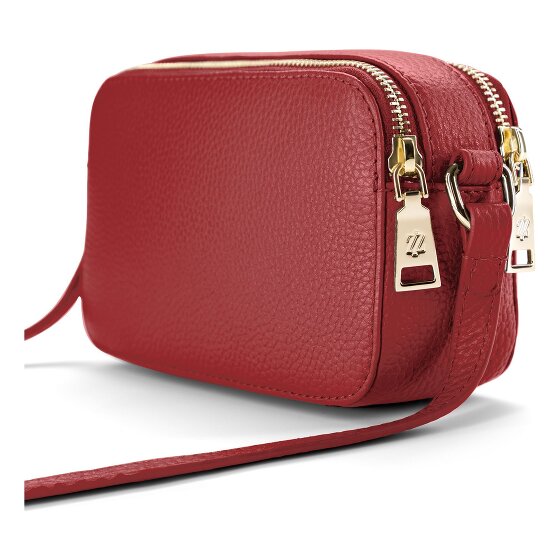 Lazarotti Bologna Leather Umhängetasche Leder Small Double-Zip 18 cm