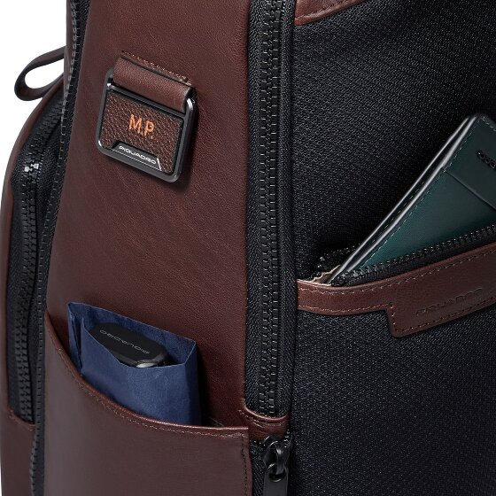 Piquadro Harper Reiserucksack Leder 42 cm Laptopfach