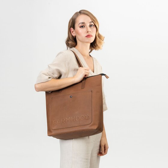 Farmhood Nashville XL Shopper Tasche Leder 35 cm