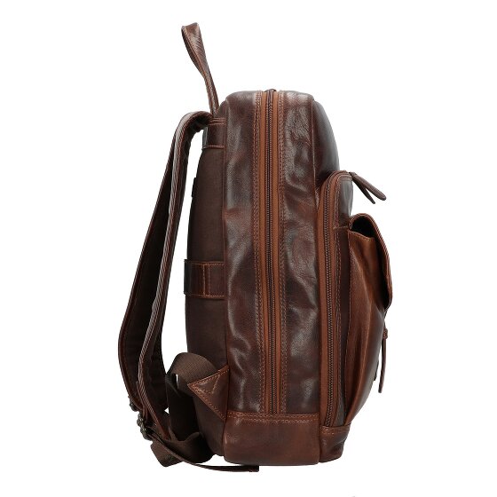 Greenburry Rugged Business-Rucksack Leder 39 cm Laptopfach
