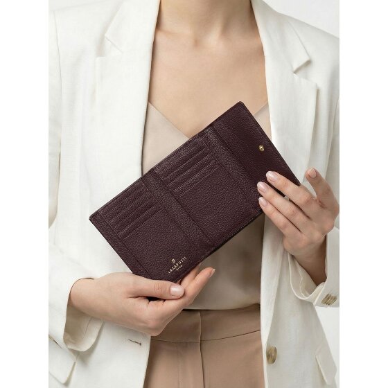 Lazarotti Bologna Leather XL Geldbörse mit Zip-Around Fach Leder 14 cm