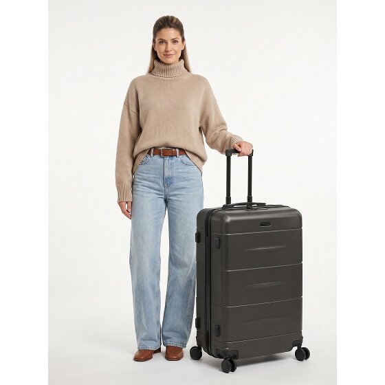 Police London 4 Rollen Trolley 74 cm mit Dehnfalte