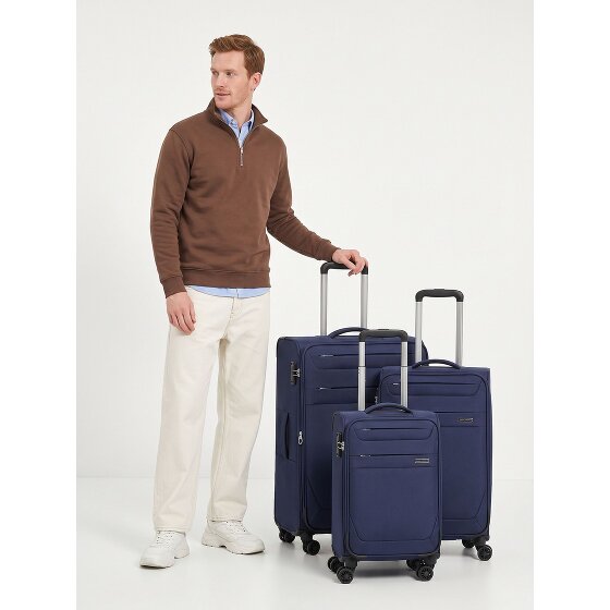 Worldpack Chicago 4 Rollen Kofferset 3-teilig mit Dehnfalte