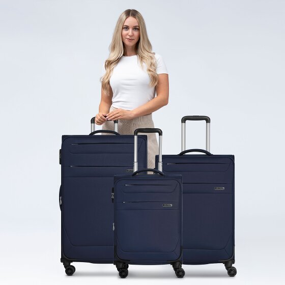 Worldpack Chicago 4 Rollen Kofferset 3-teilig mit Dehnfalte