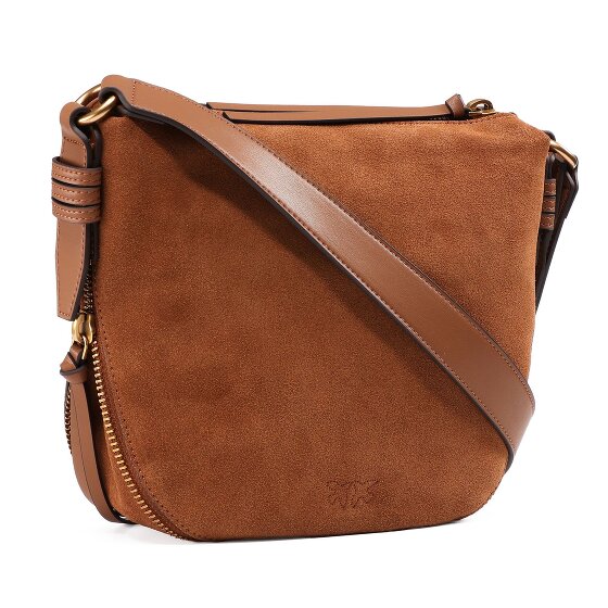 PINKO Zip Around Umhängetasche Leder 28 cm