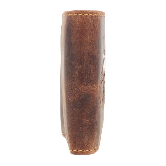 Greenburry Vintage Geldbörse mit Fisch-Prägung Leder 12 cm