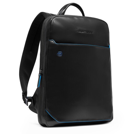 Piquadro Blue Square Daypack RFID Schutz Leder 37 cm Laptopfach