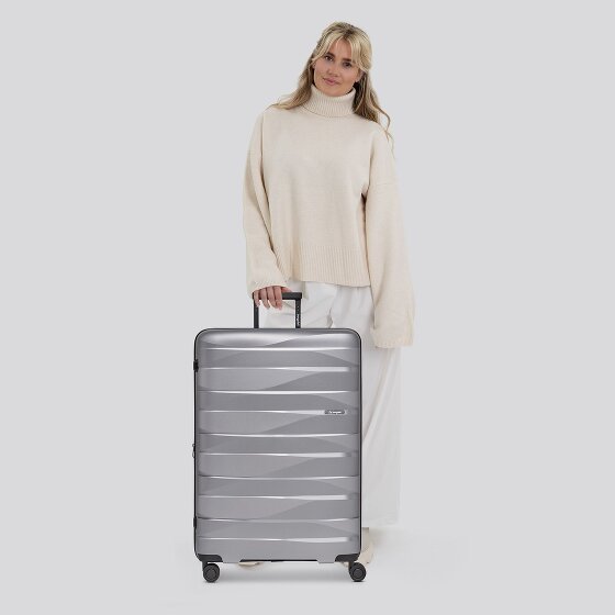 Bergpfeil Travel 4-Rollen Trolley L 75 cm mit Dehnfalte