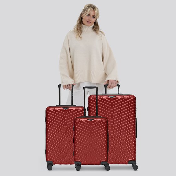 Redolz Essentials 18 4 Rollen Kofferset 3-teilig mit Dehnfalte