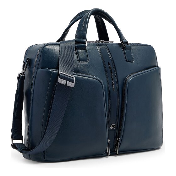 Piquadro Victor Aktentasche RFID Schutz Leder 43 cm Laptopfach