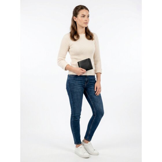 oxmox Leather Geldbörse RFID Schutz Leder 12 cm