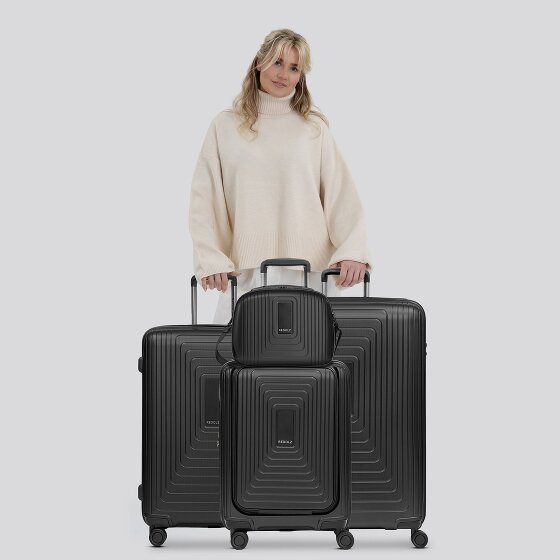 Redolz Essentials14 4-Rollen Kofferset Beautycase 4tlg mit Dehnfalte Laptopfach