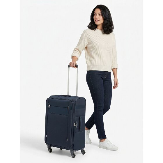 Samsonite Citybeat 4 Rollen Trolley 66 cm mit Dehnfalte