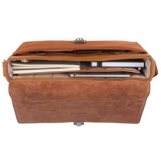 Leonhard Heyden Bergamo Messenger Leder 38 cm Laptopfach