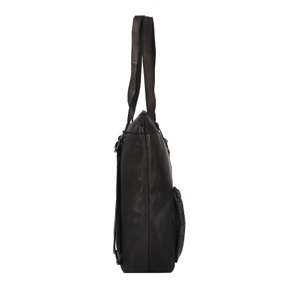 Harbour 2nd Urban Poets Schultertasche Leder 37.5 cm Laptopfach