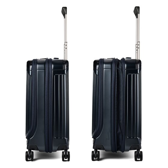 Piquadro PQ-Light 4 Rollen Kabinentrolley S 56 cm Laptopfach mit Dehnfalte
