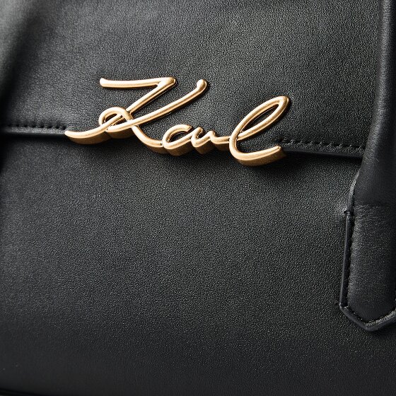 Karl Lagerfeld Signature Schultertasche Leder 37 cm