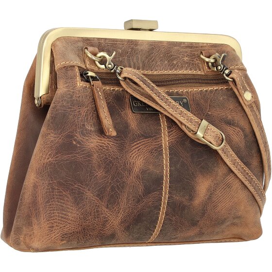 Greenburry Vintage Clappy Umhängetasche Leder 23 cm