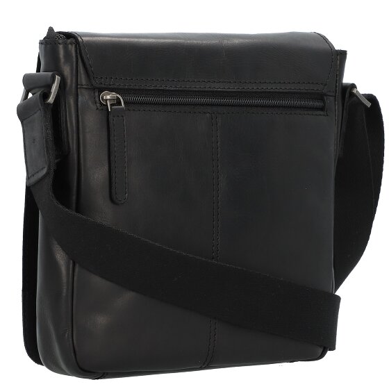 Greenburry Pure Black Umhängetasche Leder 22 cm