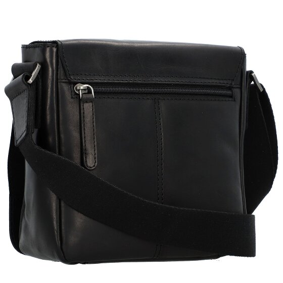 Greenburry Pure Black Umhängetasche Leder 20 cm