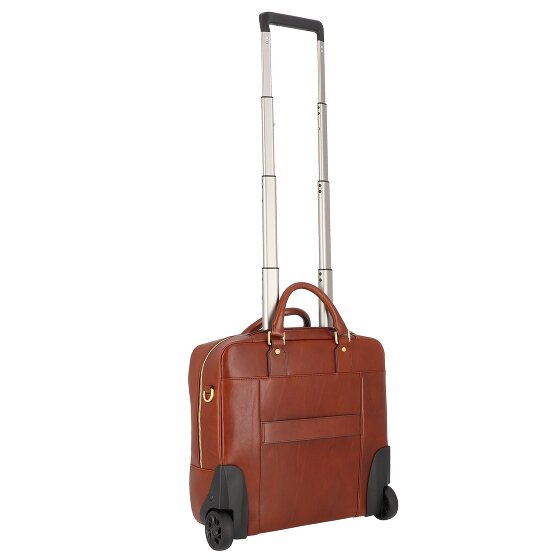 The Bridge Stovia 2 Rollen Pilotentrolley Leder 39 cm Laptopfach