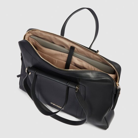 Piquadro Circle Handtasche RFID Schutz Leder 42 cm Laptopfach