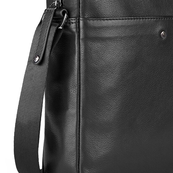 bugatti Black Magic Umhängetasche Leder 22 cm