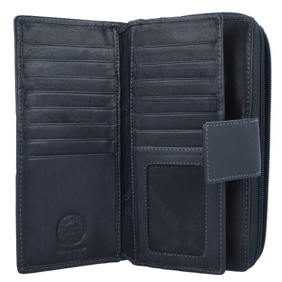 Greenland Nature Black Nappa Geldbörse RFID Leder 20 cm