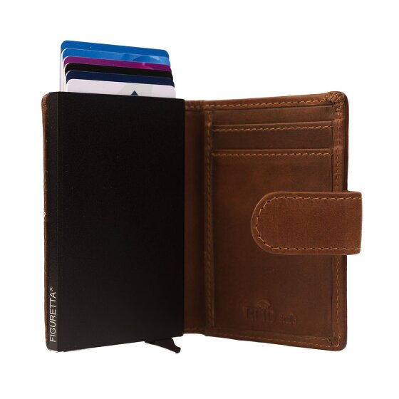 The Chesterfield Brand Wax Pull Up Kreditkartenetui RFID Schutz Leder 7 cm
