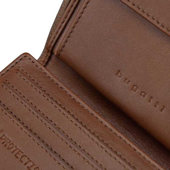 bugatti Due Geldbörse RFID Schutz Leder 9 cm