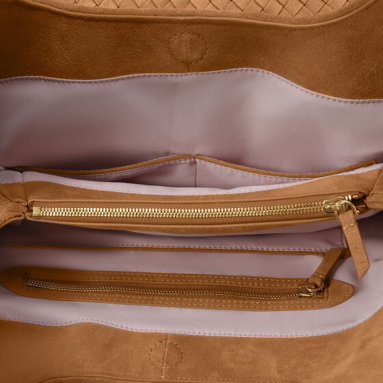 LES VISIONNAIRES PAZ Weave Schultertasche Leder 44 cm