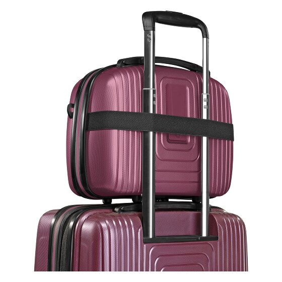 Redolz Essentials 14 Kofferset 2 tlg. Kabinentrolley mit Dehnfalte + Beautycase