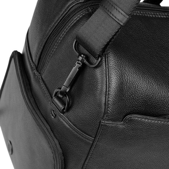 bugatti Black Weekender Reisetasche Leder 50 cm