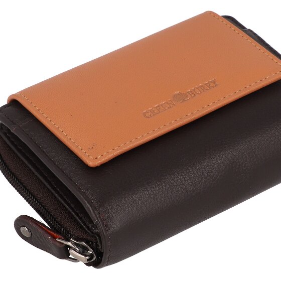 Greenburry Nappa Geldbörse RFID Schutz Leder 14 cm