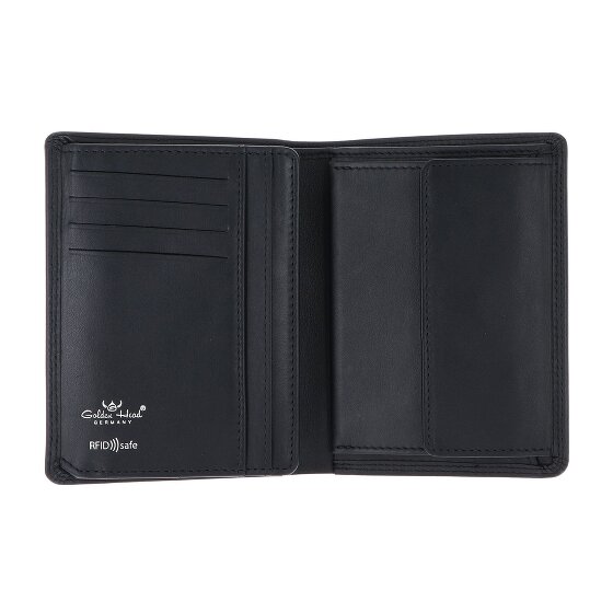 Golden Head Polo Geldbörse RFID Schutz Leder 9 cm