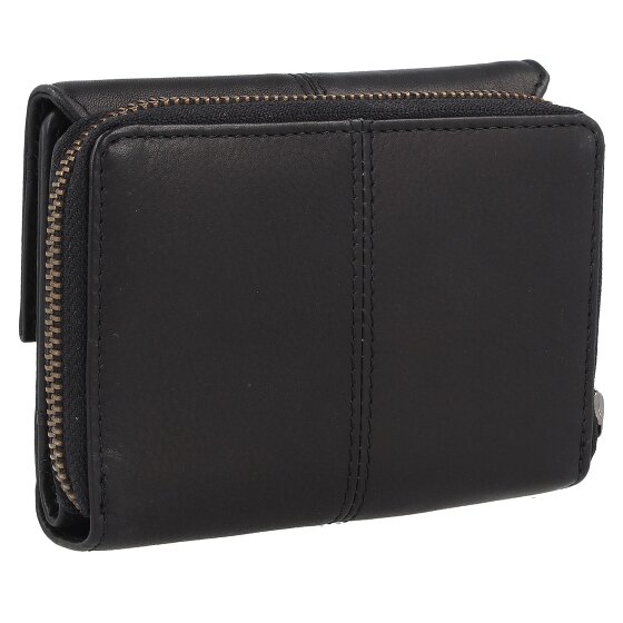 Greenland Nature Black Nappa Geldbörse RFID Schutz Leder 13 cm
