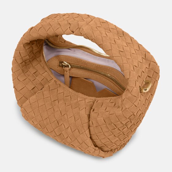 LES VISIONNAIRES Greta mini weave Handtasche Leder 20 cm