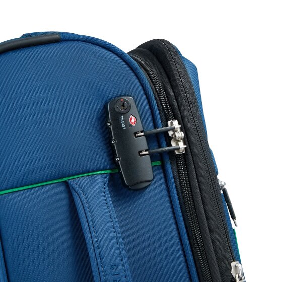 Delsey Paris x Colors Benetton Color Block 4-Rollen Kabinentrolley 55 cm mit Dehnfalte