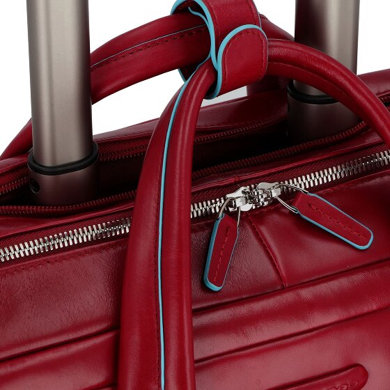 Piquadro Blue Square 2-Rollen Businesstrolley Leder 36 cm Laptopfach