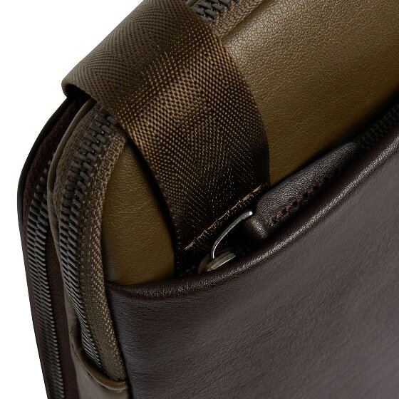 Piquadro Black Square Umhängetasche Leder 23 cm