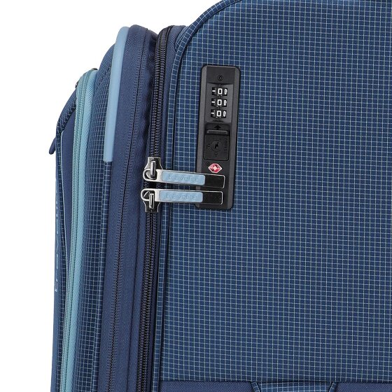 Travelite Corsiica 4 Rollen Trolley L 77 cm mit Dehnfalte
