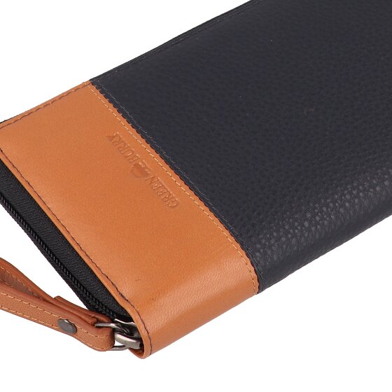 Greenburry Nappa Geldbörse RFID Schutz Leder 19.5 cm