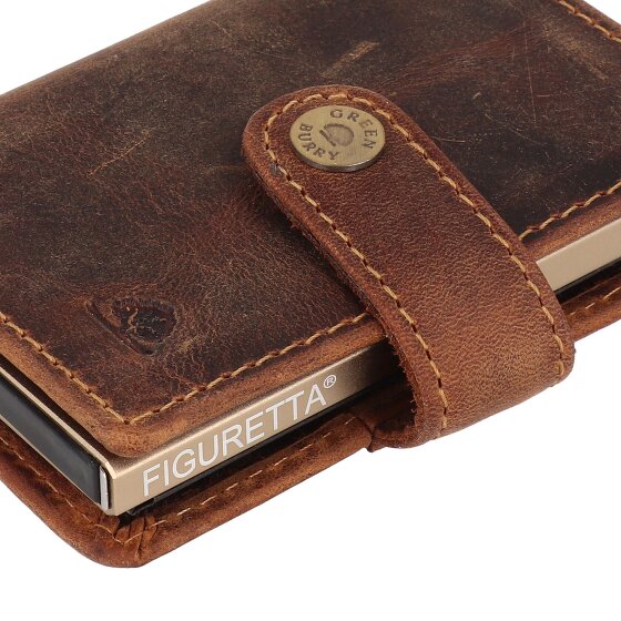 Greenburry Vintage Geldbörse RFID Schutz Leder 7.5 cm