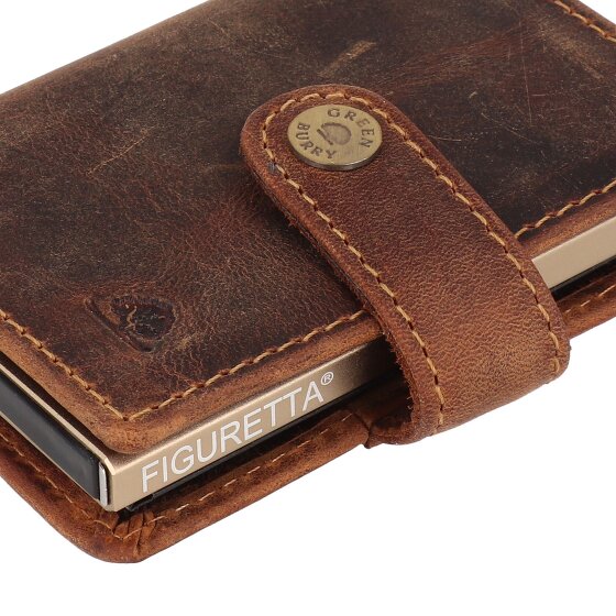 Greenburry Vintage Geldbörse RFID Schutz Leder 7.5 cm